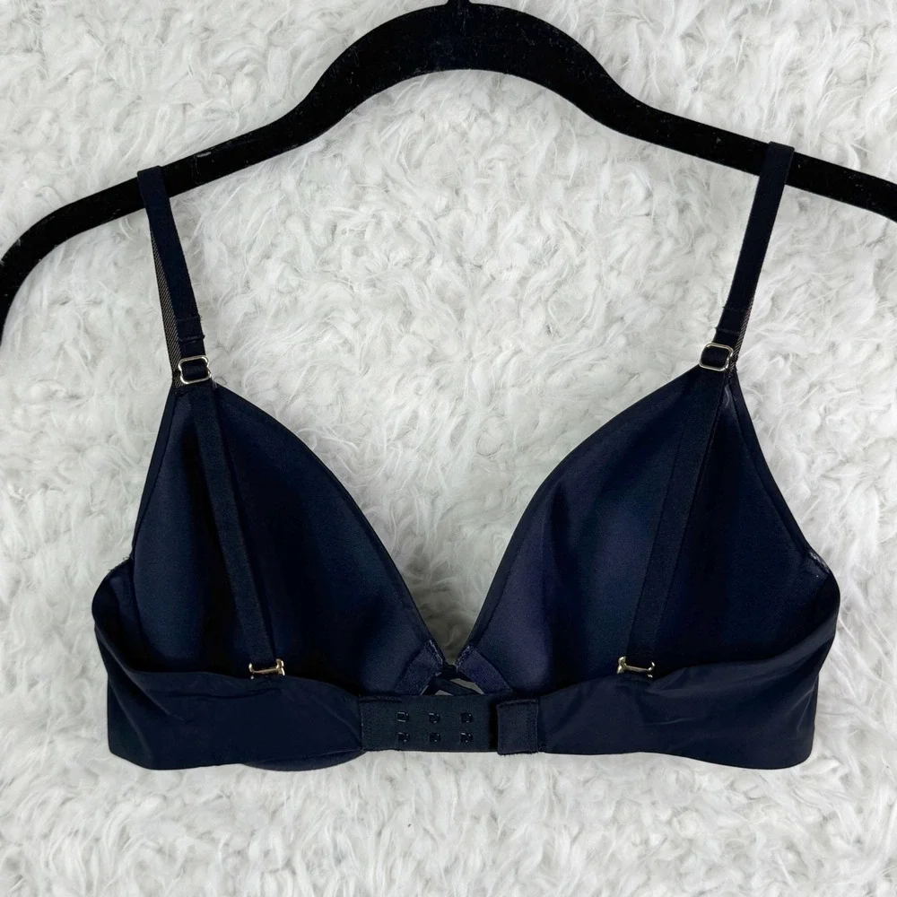 Soma Plunge Bra 34C Black‎ Lightly Lined Underwire Adjustable Straps Intimates
